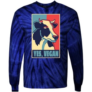 Yes Vegan Cow Tie-Dye Long Sleeve Shirt