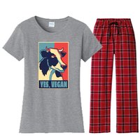 Yes Vegan Cow Women's Flannel Pajama Set