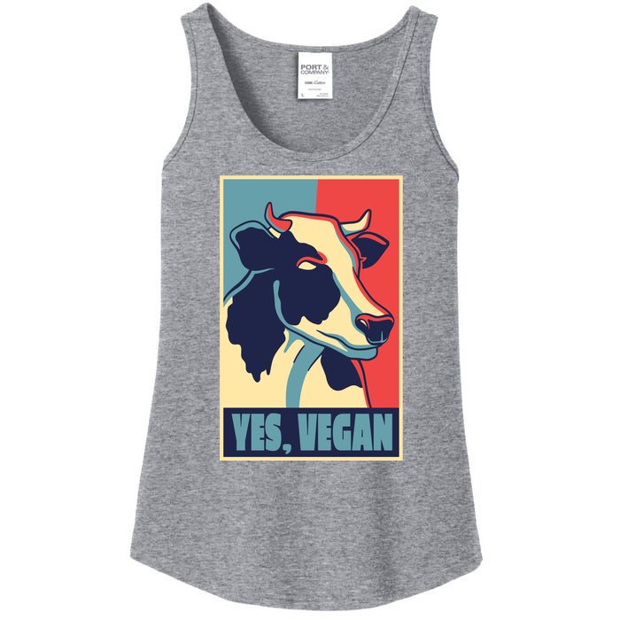 Yes Vegan Cow Ladies Essential Tank