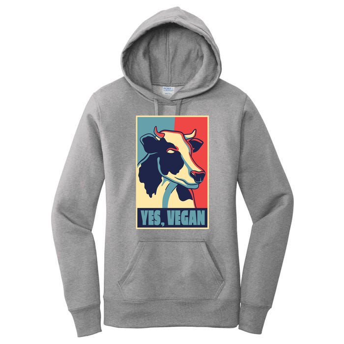 Yes Vegan Cow Women's Pullover Hoodie