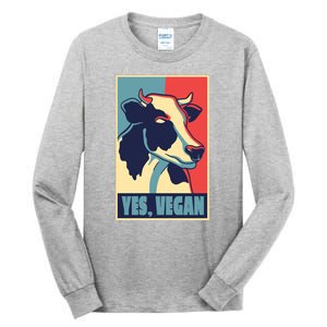 Yes Vegan Cow Tall Long Sleeve T-Shirt