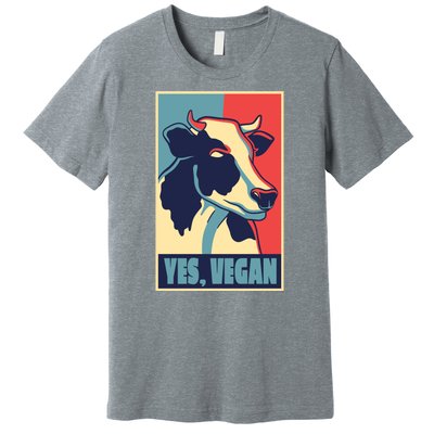 Yes Vegan Cow Premium T-Shirt