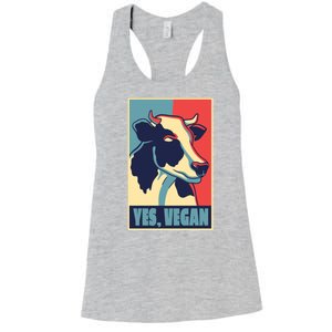 Yes Vegan Cow Women's Racerback Tank