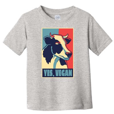 Yes Vegan Cow Toddler T-Shirt