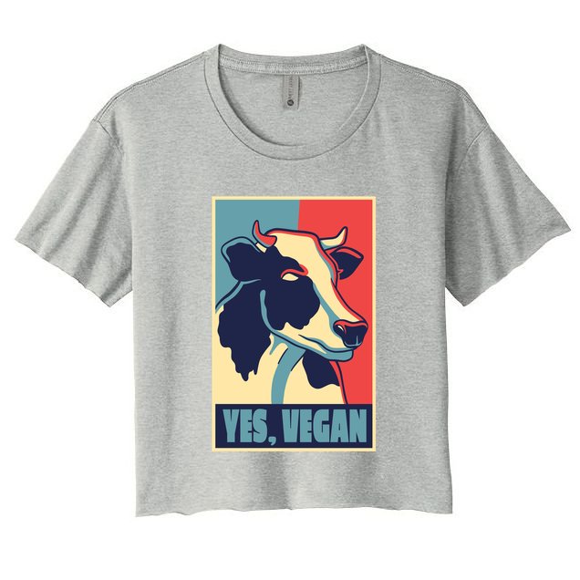 Yes Vegan Cow Crop Top