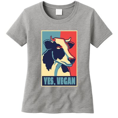 Yes Vegan Cow Womens T-Shirt