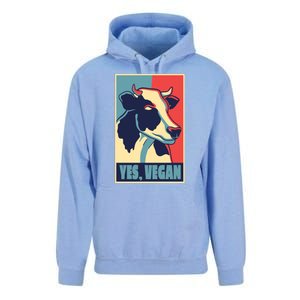 Yes Vegan Cow Unisex Surf Hoodie