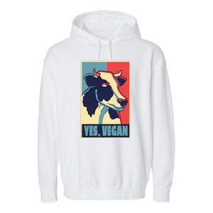 Yes Vegan Cow Garment-Dyed Fleece Hoodie