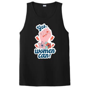 Yes Women Can Floral PosiCharge Competitor Tank