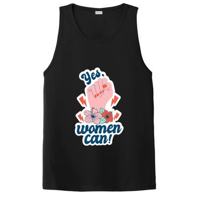 Yes Women Can Floral PosiCharge Competitor Tank
