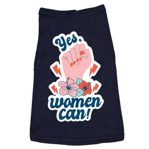 Yes Women Can Floral Doggie Tank