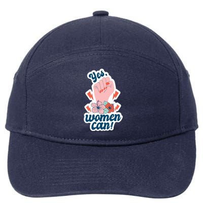 Yes Women Can Floral 7-Panel Snapback Hat