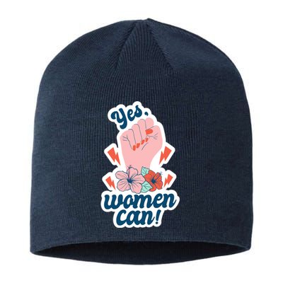 Yes Women Can Floral Sustainable Beanie