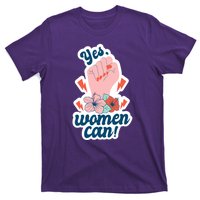 Yes Women Can Floral T-Shirt