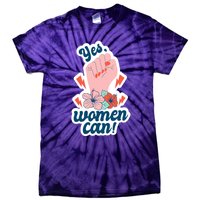 Yes Women Can Floral Tie-Dye T-Shirt