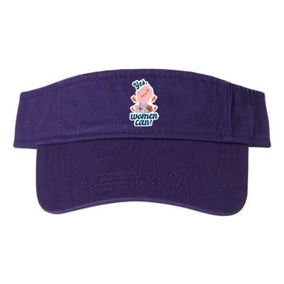 Yes Women Can Floral Valucap Bio-Washed Visor