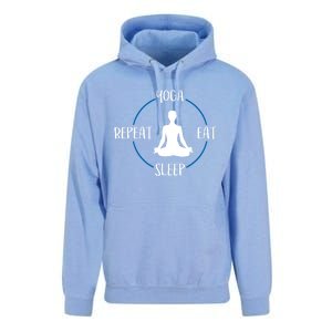 Yoga Eat Sleep Repeat Gift For Yogis And Yoga Lovers Great Gift Unisex Surf Hoodie