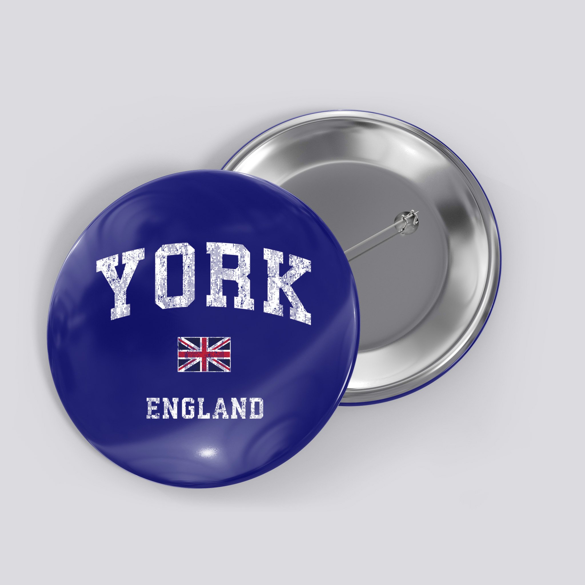 York England Vintage Athletic Sports Design Gift Button