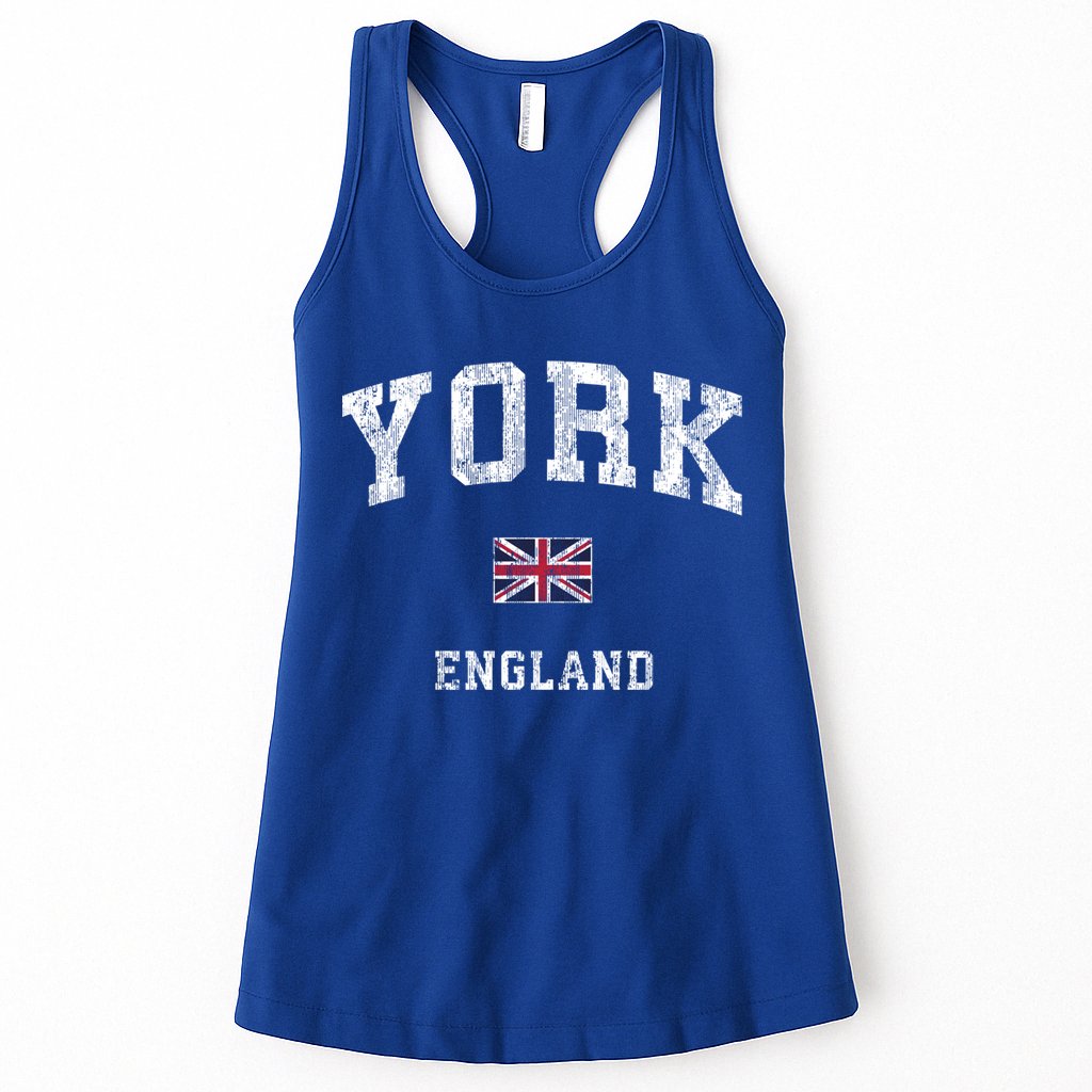 York England Vintage Athletic Sports Design Gift Womens Tank Top