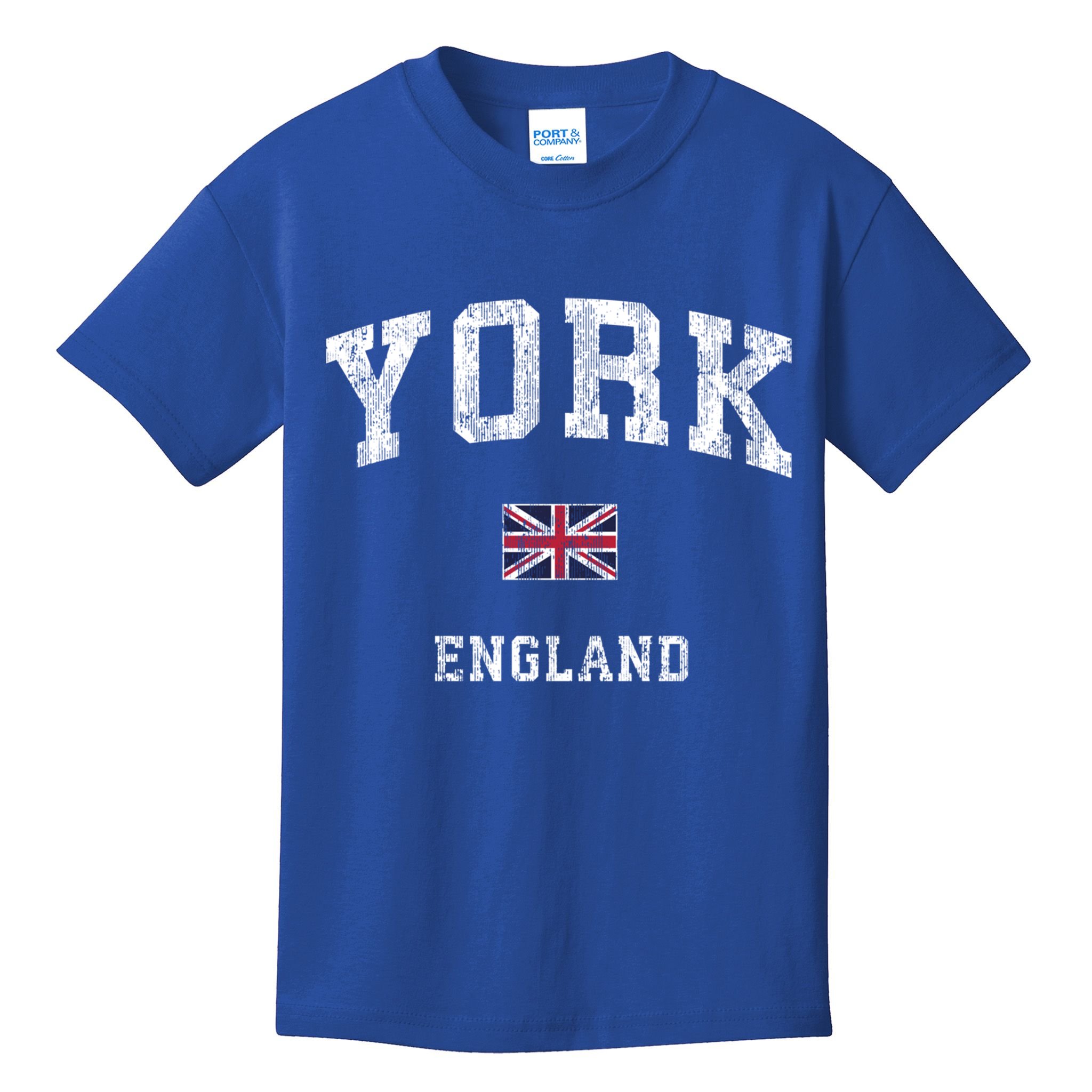 York England Vintage Athletic Sports Design Gift Kids T-Shirt