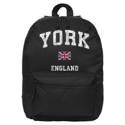 York England Vintage Athletic Sports 16 in Basic Backpack