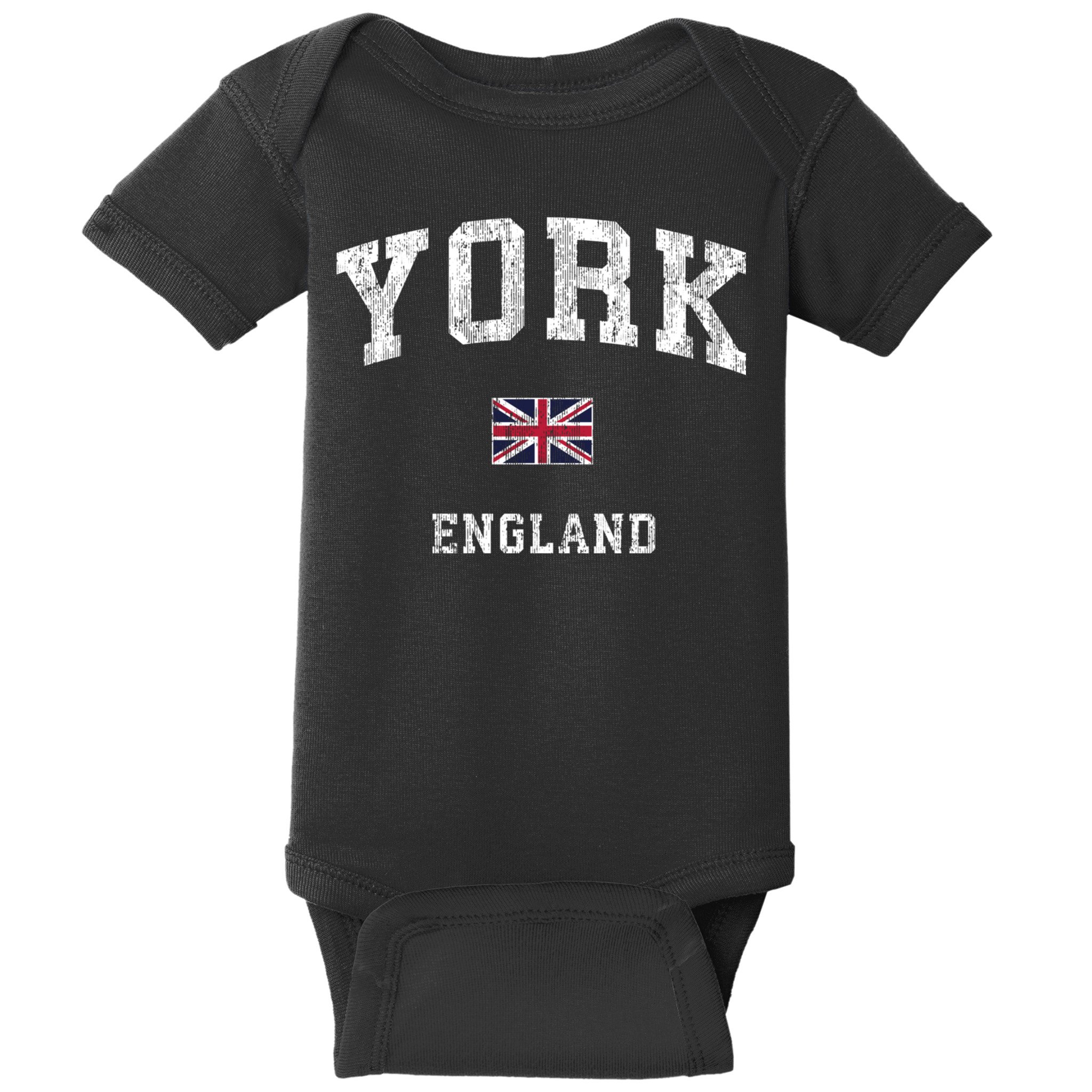 York England Vintage Athletic Sports Baby Bodysuit