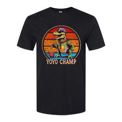 YoYo For Adults And Kids Retro Sunset Trex YoYo Softstyle CVC T-Shirt