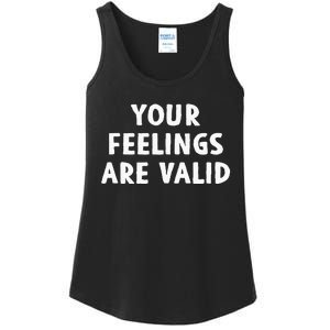 Your Feelings Are Valid Mental Health Support Family Ladies Essential Tank