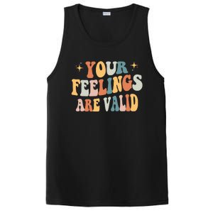 Your Feelings Are Valid Cute Retrotal Health Awareness PosiCharge Competitor Tank