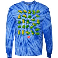 Yoga Frog And Toad Meditation Japanese Tie-Dye Long Sleeve Shirt