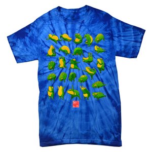 Yoga Frog And Toad Meditation Japanese Tie-Dye T-Shirt