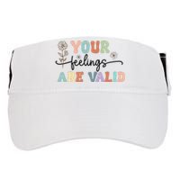 Your Feelings Are Valid Cute Retro Mental Health Awareness Adult Drive Performance Visor