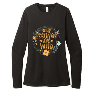 Your Feelings Are Valid Tal Health Awareness Gift Womens CVC Long Sleeve Shirt