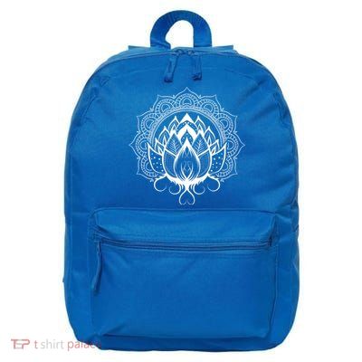 Yogi Flower Blossom Dala Fractal Geometry Yoga Lotus Great Gift 16 in Basic Backpack