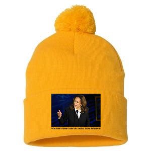 YouRe Fired By 81 Million People Pom Pom 12in Knit Beanie