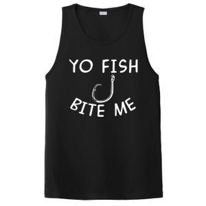 Yo Fish Bite Me Cool Gift PosiCharge Competitor Tank