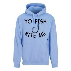 Yo Fish Bite Me Cool Gift Unisex Surf Hoodie