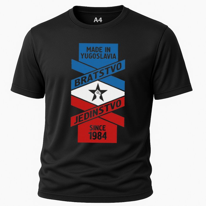 Yugoslavija Flag Balkans Sfry Yugoslavia Cooling Performance Crew T-Shirt