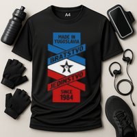 Yugoslavija Flag Balkans Sfry Yugoslavia Cooling Performance Crew T-Shirt