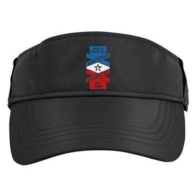 Yugoslavija Flag Balkans Sfry Yugoslavia Adult Drive Performance Visor