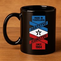 Yugoslavija Flag Balkans Sfry Yugoslavia 11oz C Handle Ceramic Mug