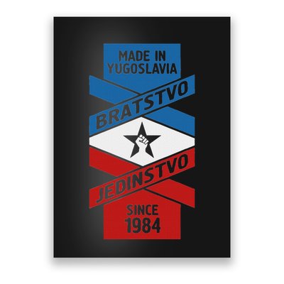 Yugoslavija Flag Balkans Sfry Yugoslavia Poster
