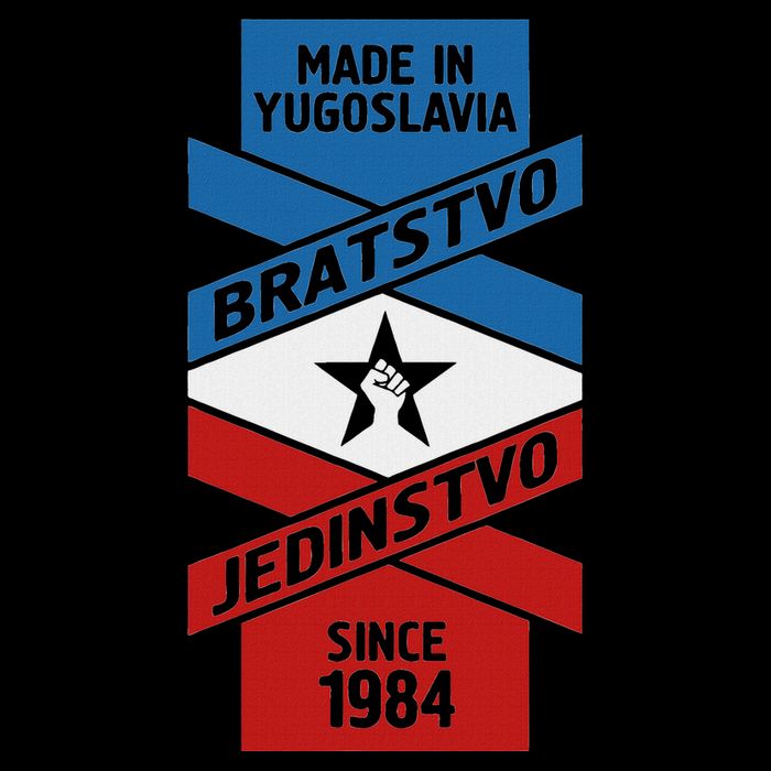 Yugoslavija Flag Balkans Sfry Yugoslavia Poster