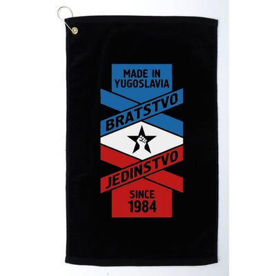 Yugoslavija Flag Balkans Sfry Yugoslavia Golf Towel