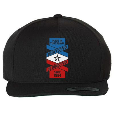 Yugoslavija Flag Balkans Sfry Yugoslavia Wool Snapback Cap