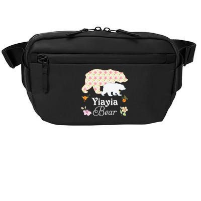 Yiayia Floral Bear Mommy Grandma Mother Father Day Crossbody Pack