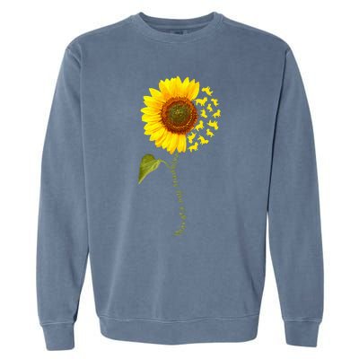 Yorkiepoo Floral Dog Lover Gift Garment-Dyed Sweatshirt