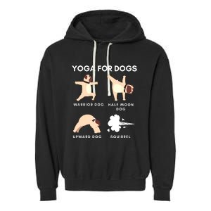 Yoga For Dogs Squirrel Funny Yoga Wear Garment-Dyed Fleece Hoodie