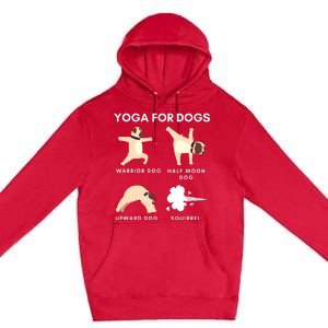 Yoga For Dogs Squirrel Funny Yoga Wear Premium Pullover Hoodie