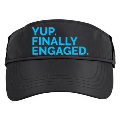 Yup Finally Engaged Adult Drive Performance Visor